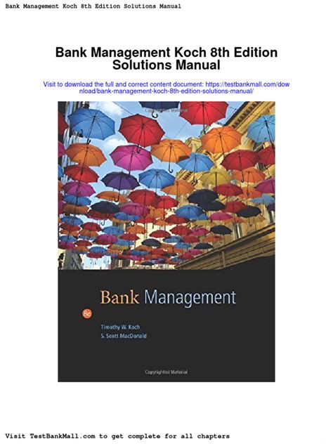 Download Solutions Manual Koch Bank Management 5Th Edition 