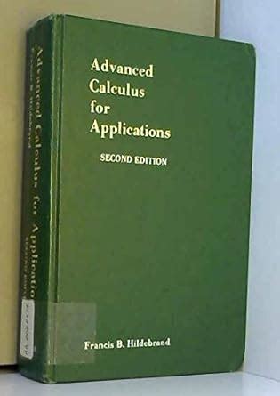 Read Solutions Manual Of Advanced Calculus For Application Hildebrand Pdf 