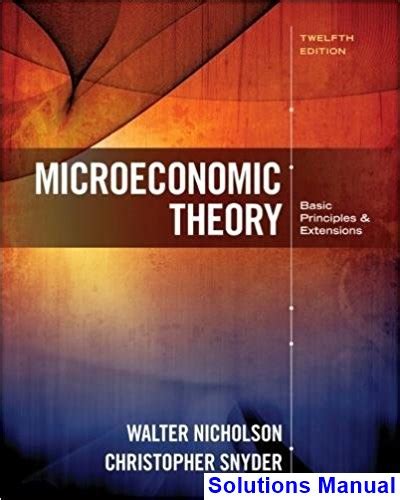 Download Solutions Nicholson Microeconomic Theory 