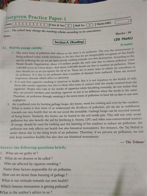 Full Download Solutions Of Evergreen Practice Papers Class 8 