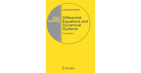 Download Solutions Perko Differential Equations And Dynamical Systems 