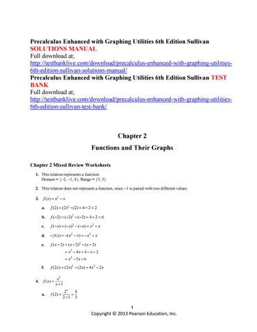 Read Online Solutions Pre Calculus 6Th Edition 