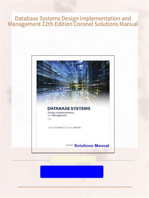 Read Solutions To Coronel 9Th Edition Database System File Type Pdf 