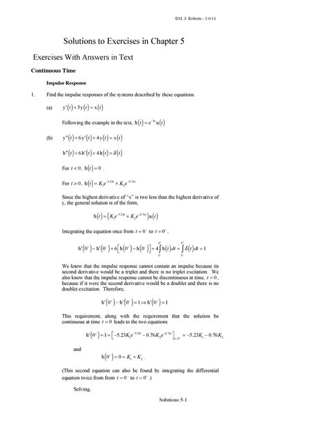 Read Solutions To Exercises In Chapter 5 