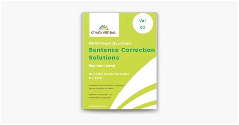Read Online Solutions To Gmat Prep Sentence Correction Questions With Gmat Foundation Course And E Books Volume 3 Intermediate Level 