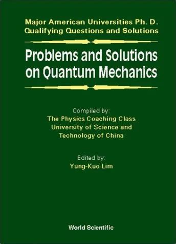 Download Solutions To Quantum Mechanics Problems 