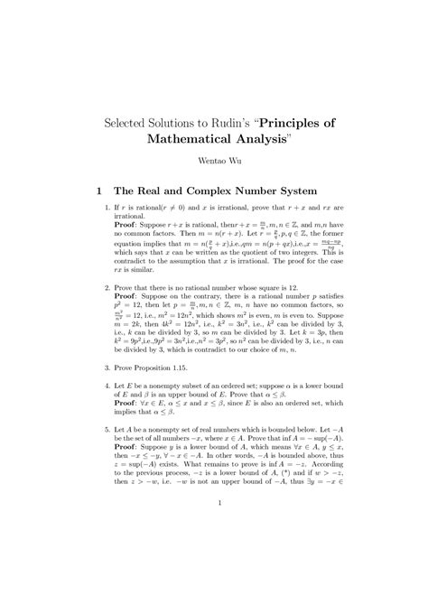 Full Download Solutions To Selected Problems From Rudin Funkyd 