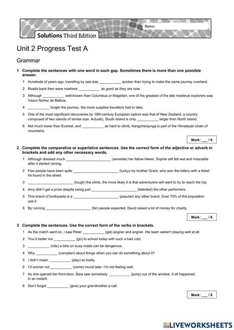 Read Solutions Upper Intermediate Progress Tests 