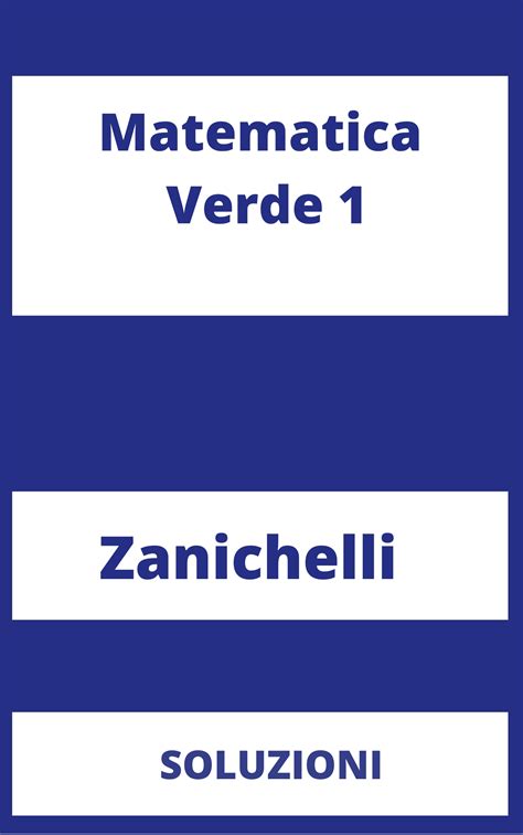 Soluzioni Libro Matematica Verde 