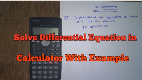 Solve Differential Equation Calculator