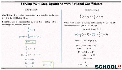 Solve Equations With Rational Coefficients Worksheet   Equations With Rational Coefficients Worksheets K12 Workbook - Solve Equations With Rational Coefficients Worksheet