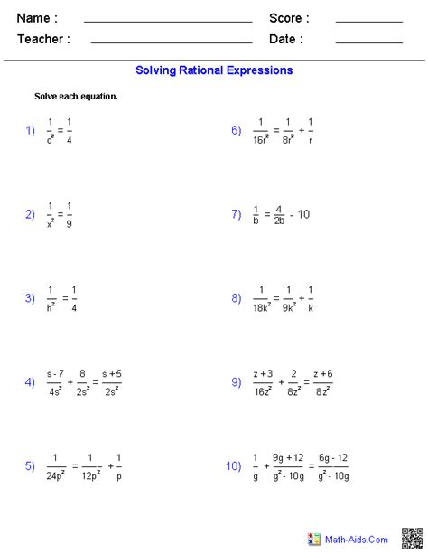 Solve Equations With Rational Coefficients Worksheets Learny Kids Solving Equations With Rational Coefficients Worksheet - Solving Equations With Rational Coefficients Worksheet
