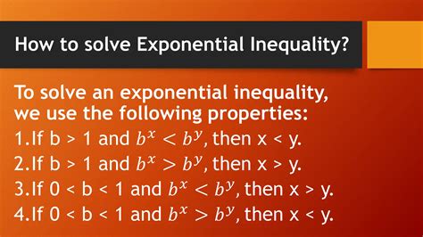 solve exponential equations and inequalities answer key