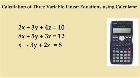 Solve For 3 Variables Calculator