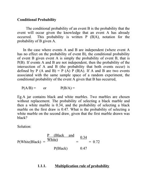 Solved Problems Conditional Probability