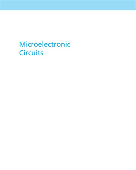 Read Solved Exercises Solution Microelectronic Circuits Sedra Smith 