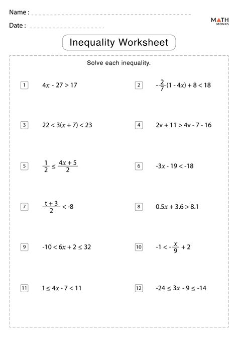Solving Equations And Inequalities 8th Grade Math Worksheets 8th Grade Math Solving Equations - 8th Grade Math Solving Equations