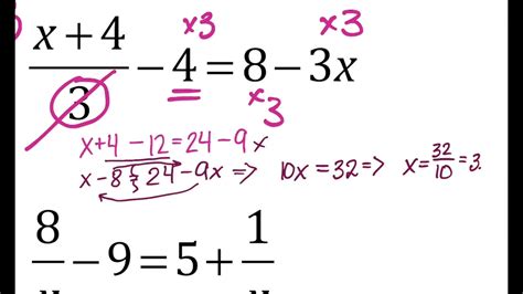  Solving Equations With Division - Solving Equations With Division