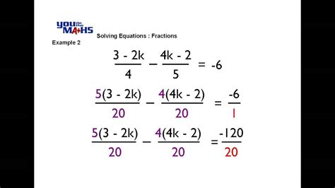 Solving Equations With Fractions 8211 Math Mistakes Solving Fractions - Solving Fractions