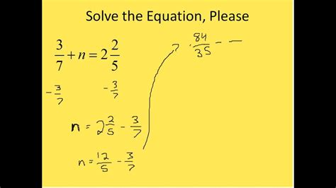 Solving Equations With Fractions Solving Fractions - Solving Fractions