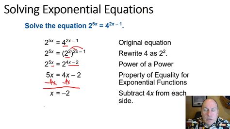 Solving Exponential Equation And Inequalities Answer Key
