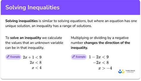 Solving Inequalities Gcse Maths Steps Examples Amp Worksheet Inequalities Division - Inequalities Division