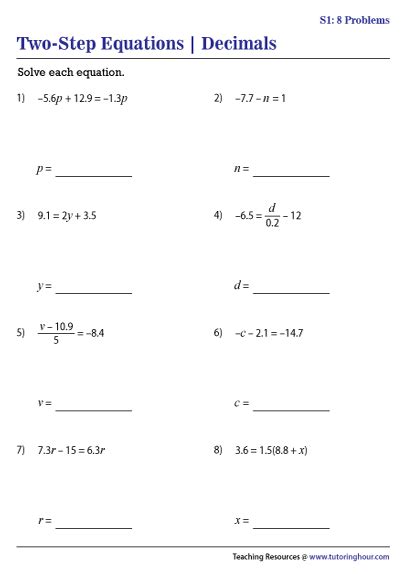 Solving Linear Equations With Decimals Worksheet Onlinemath4all Solving Linear Equations Worksheet Answer Key - Solving Linear Equations Worksheet Answer Key