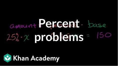 Solving Percent Problems Video Khan Academy 7th Grade Math Percents - 7th Grade Math Percents