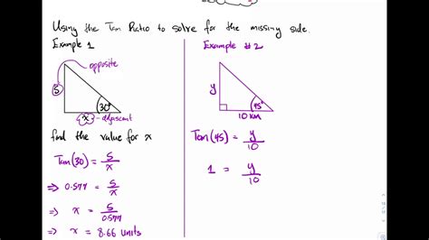 Solving Problems Using Trigonometric Ratios Main Tips To Trigonometry Worksheet T3 Calculating Sides - Trigonometry Worksheet T3 Calculating Sides