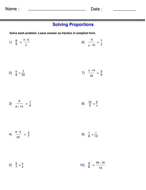 Solving Proportions Worksheets Easy Teacher Worksheets Solving Ratios Worksheet - Solving Ratios Worksheet