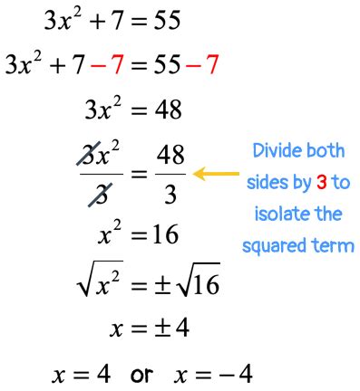 Read Online Solving Quadratic Equations By Using Square Roots 