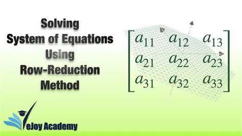 Read Online Solving Systems Of Equations Row Reduction 