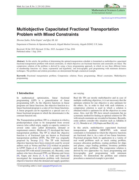 Full Download Solving Transportation Problem With Mixed Constraints 