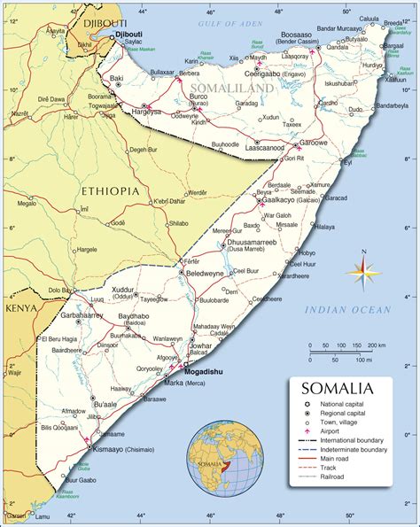 Somalia On A Map