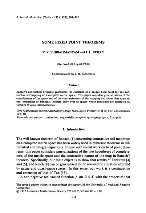 Some Fixed Point Theorems Of Contraction Mappings In