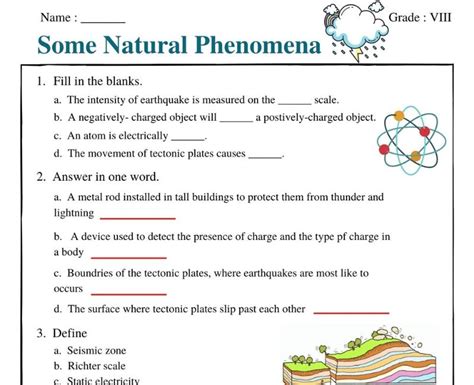 Some Natural Phenomena Class 8 Worksheet With Answer Charging By Induction Worksheet Answers - Charging By Induction Worksheet Answers