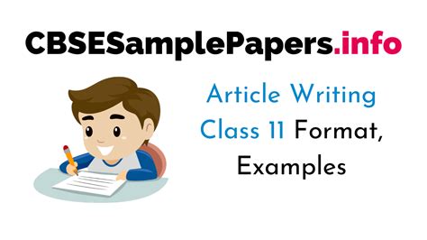 Some Sample Written Articles Cbse Board Free