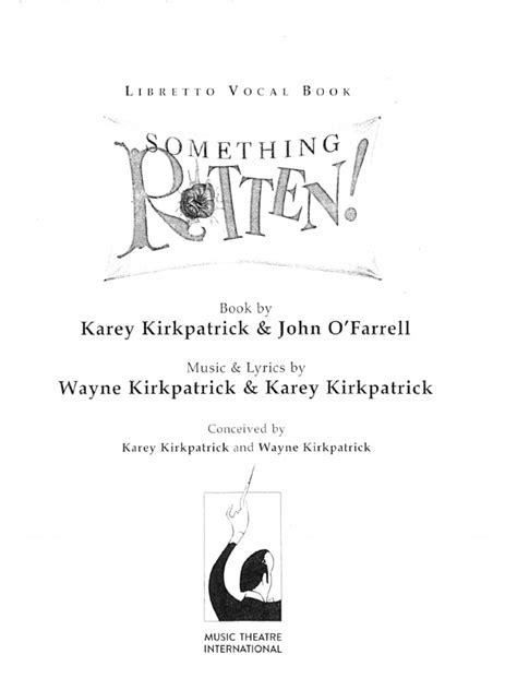 Something Rotten Musical Script