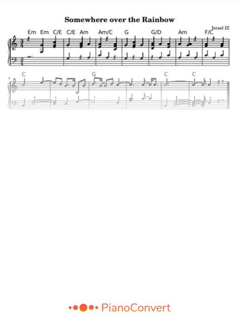 Somewhere Over The Rainbow Pdf