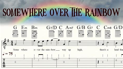 Somewhere Over The Rainbow With Chords