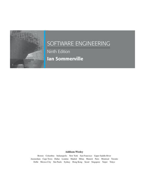 Sommerville Software Engineering 9 Exercise Answers