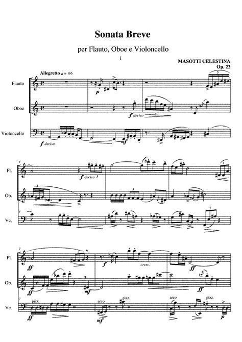 sonata breve for brass quintet music