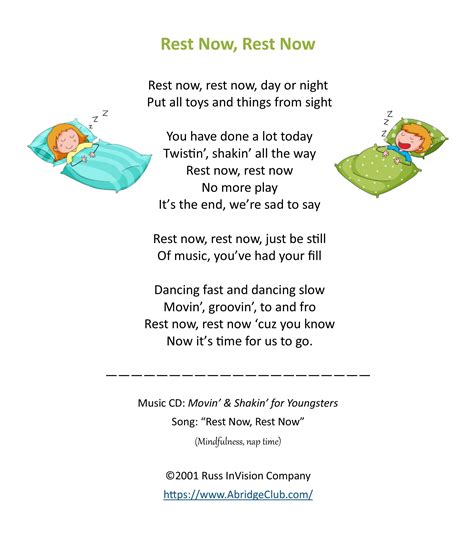 Songs For Rest Time By Teach Simple Rest Music For Kindergarten - Rest Music For Kindergarten