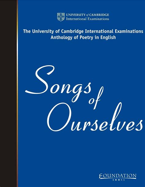 Full Download Songs Of Ourselves The University Of Cambridge 
