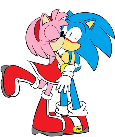 sonic and amy dating kissing snow