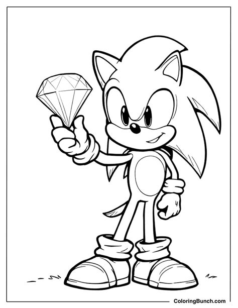 sonic coloring sheet