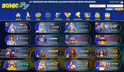 Sonic77  Situs Judi Slot Online Terpercaya 2022 - Situs Slot Bonus Harian