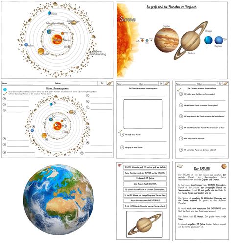 sonnensystem grundschule material