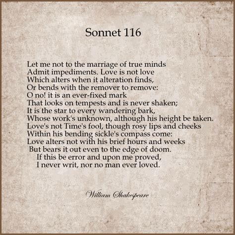 Sonnet 116 Summary