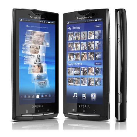 Read Sony Ericsson Xperia X10A User Guide 